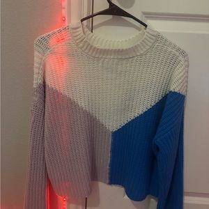 color block sweater